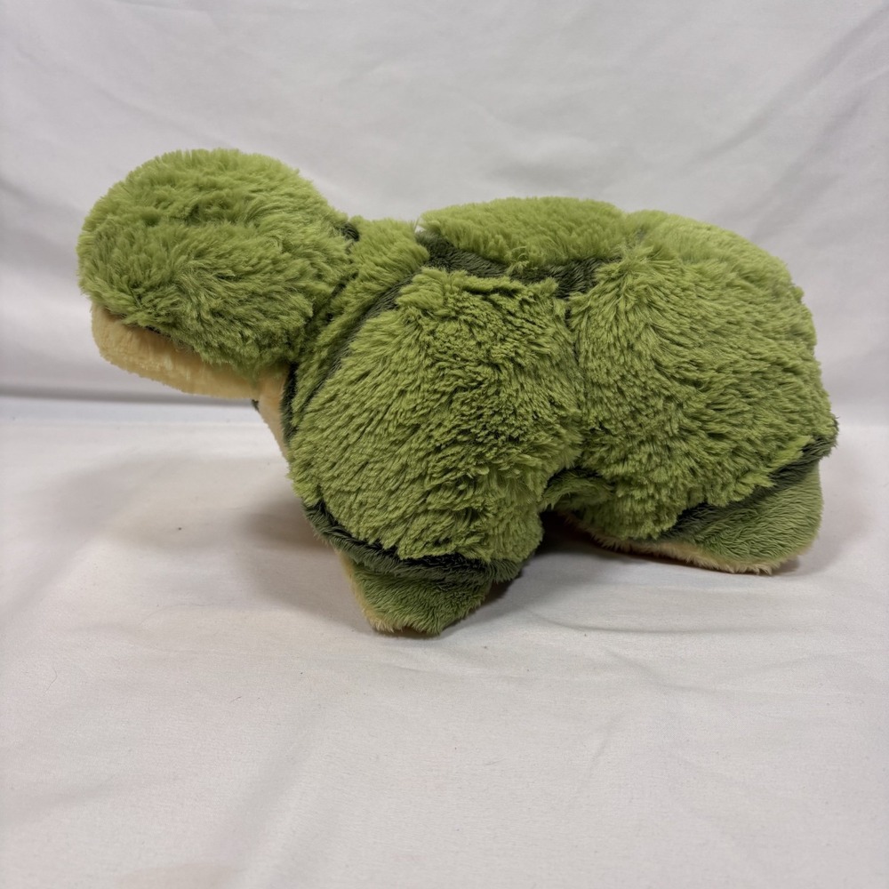 Pillow‎ Pets Turtle 13" Green Plush Travel Stuffed Animal Foldable Toy Pee Wee